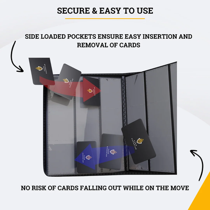 Card Guardian 9 Pocket Premium Binder with Zipper for 360 Cards